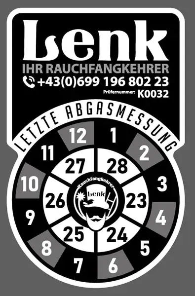 Rauchfangkehrer Villach Lenk Prüfplakette Letzte Abgasmessung